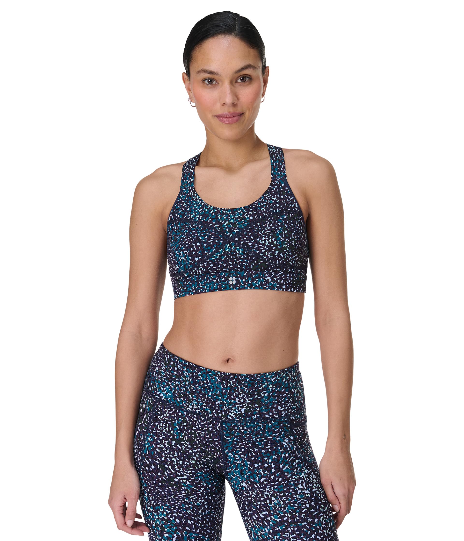 

Спортивный бюстгальтер Sweaty Betty Power Medium Support Sports Bra, Blue Aurora Print