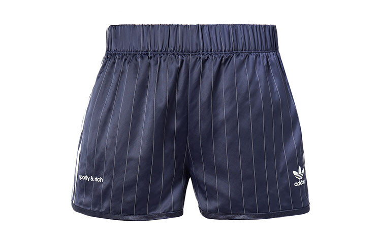 

Sporty & Rich X Sporty & Rich Co-branded SS23 Повседневные шорты женские чернильно-черные Adidas Originals