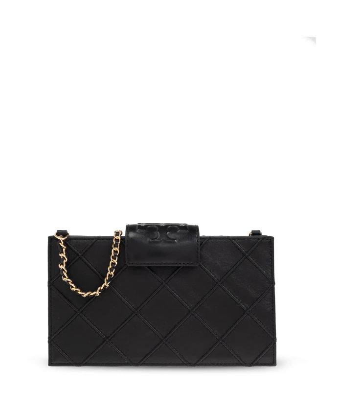

Мини-Кошелек на цепочке Fleming Tory Burch, черный