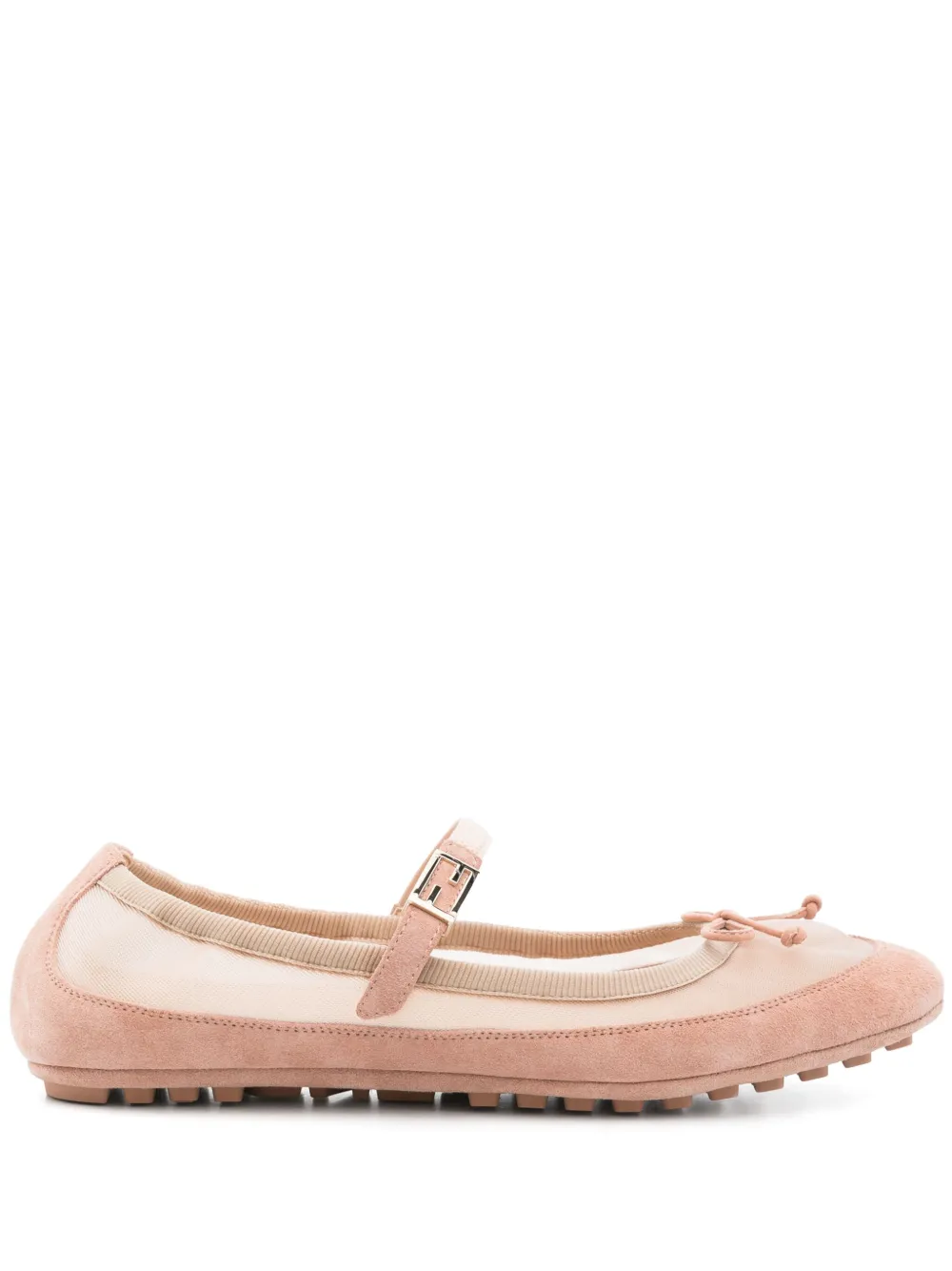 Балетки Baguette FENDI, розовый