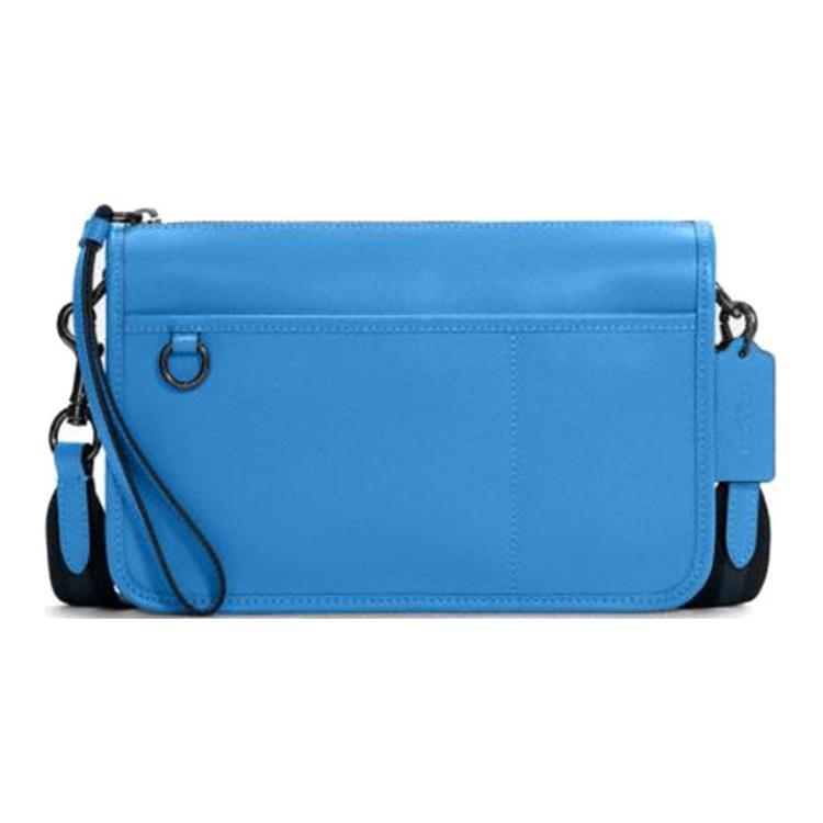 

COACH Наследие кожаная наплечная сумка через плечо средний унисекс гоночный синий