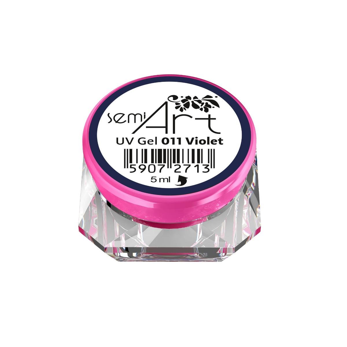 

Semilac Semi Art UV Gel 011 Фиолетовый гель-лак для декора