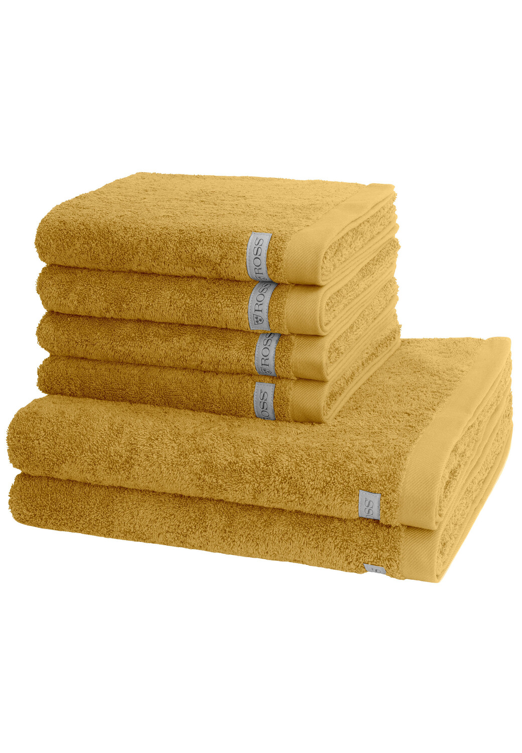 

Полотенце для ванной Ross 4 X 2 X Duschtuch im Set Sinfonie, цвет Senf