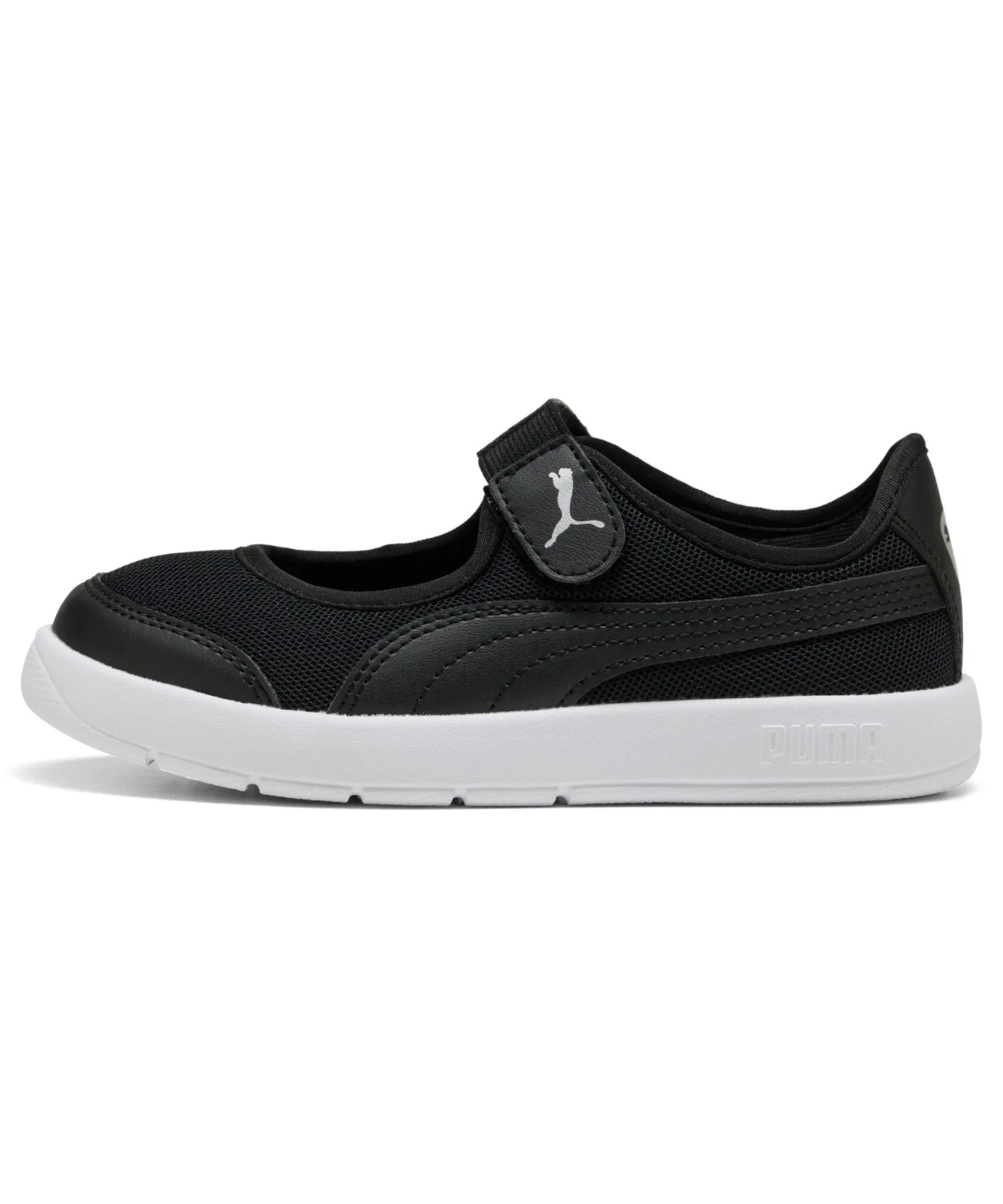 Детские кроссовки PUMA Courtflex V3 Lina для девочек чёрные