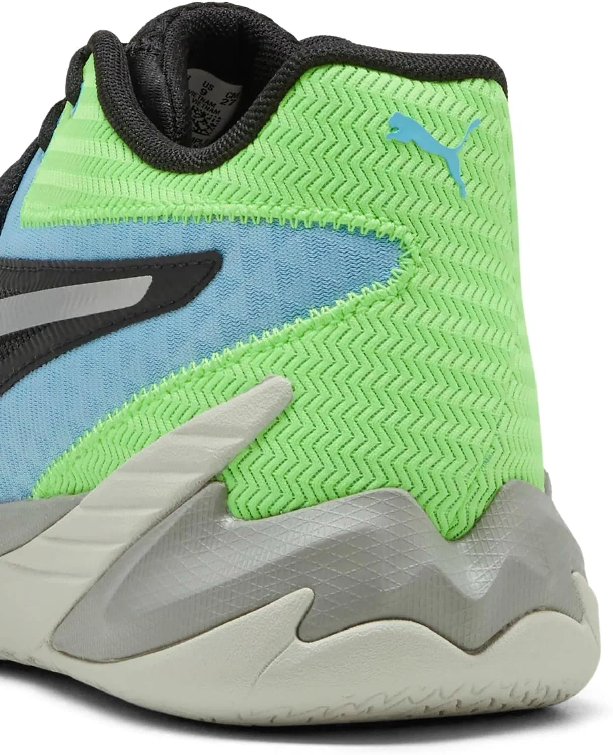 Кроссовки Puma Dagger Puma Black-Bright Aqua-Green Glar унисекс для взрослых — фото 3