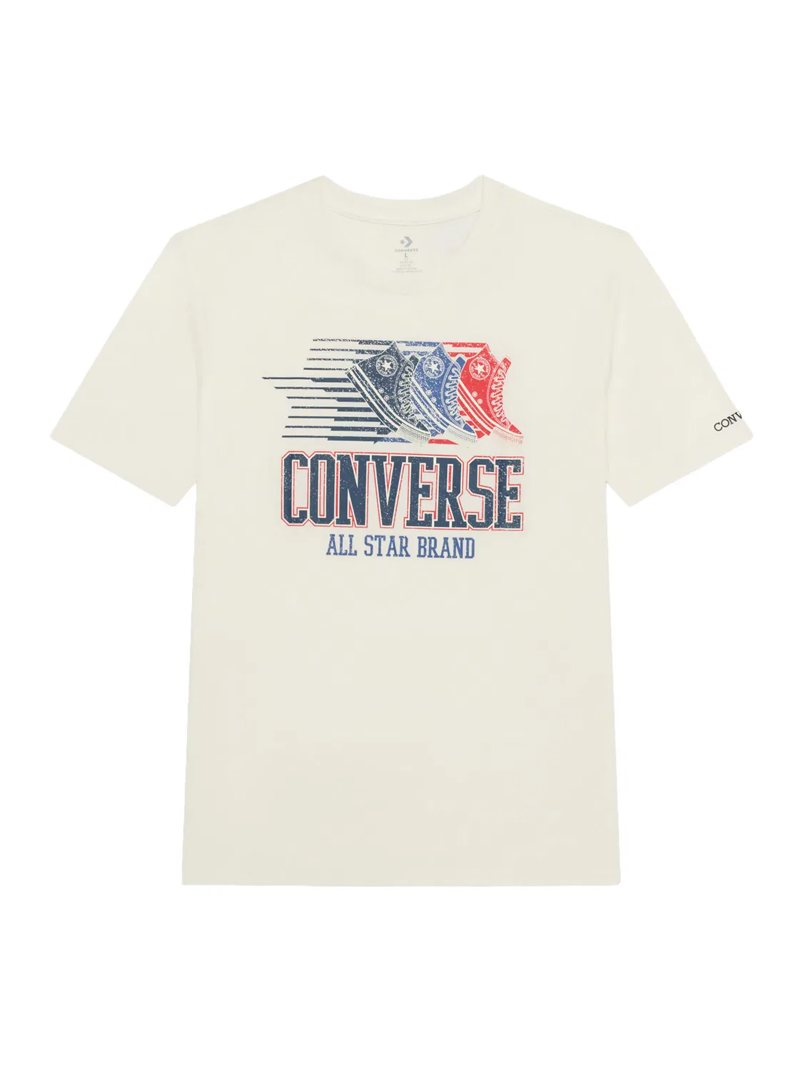 Футболка Converse ANNIVERSARY OF AMERICA бежевого цвета