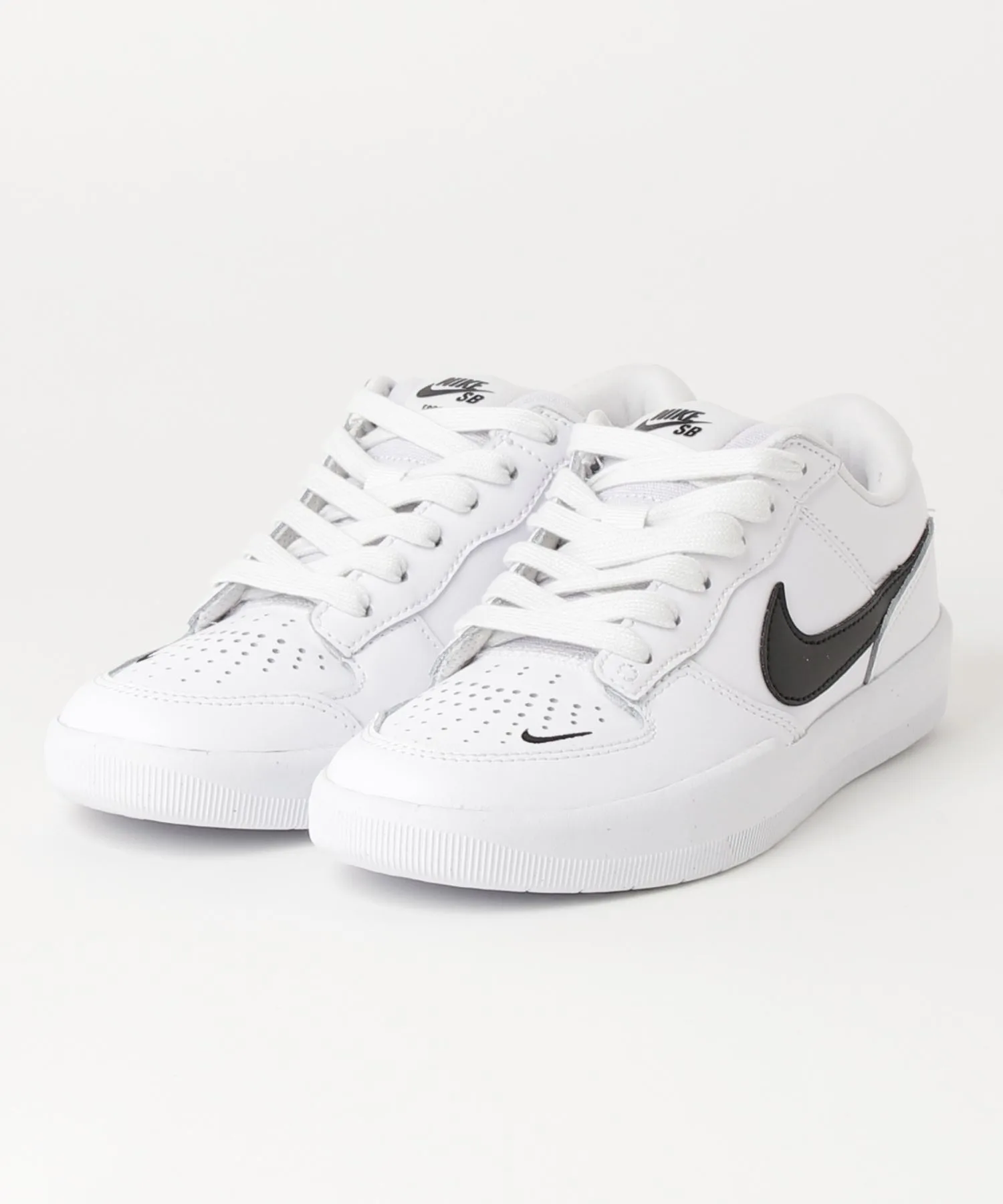 Унисекс кожаные кеды NIKE SB Force 58 Premium чёрные — фото 2