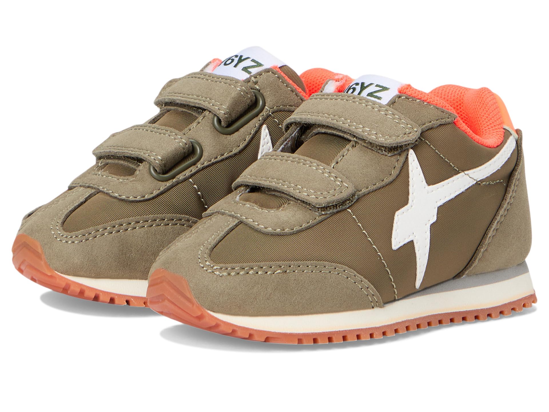 

Кроссовки Naturino SAMOA VL-J., цвет Militare-White-Orange Fluo