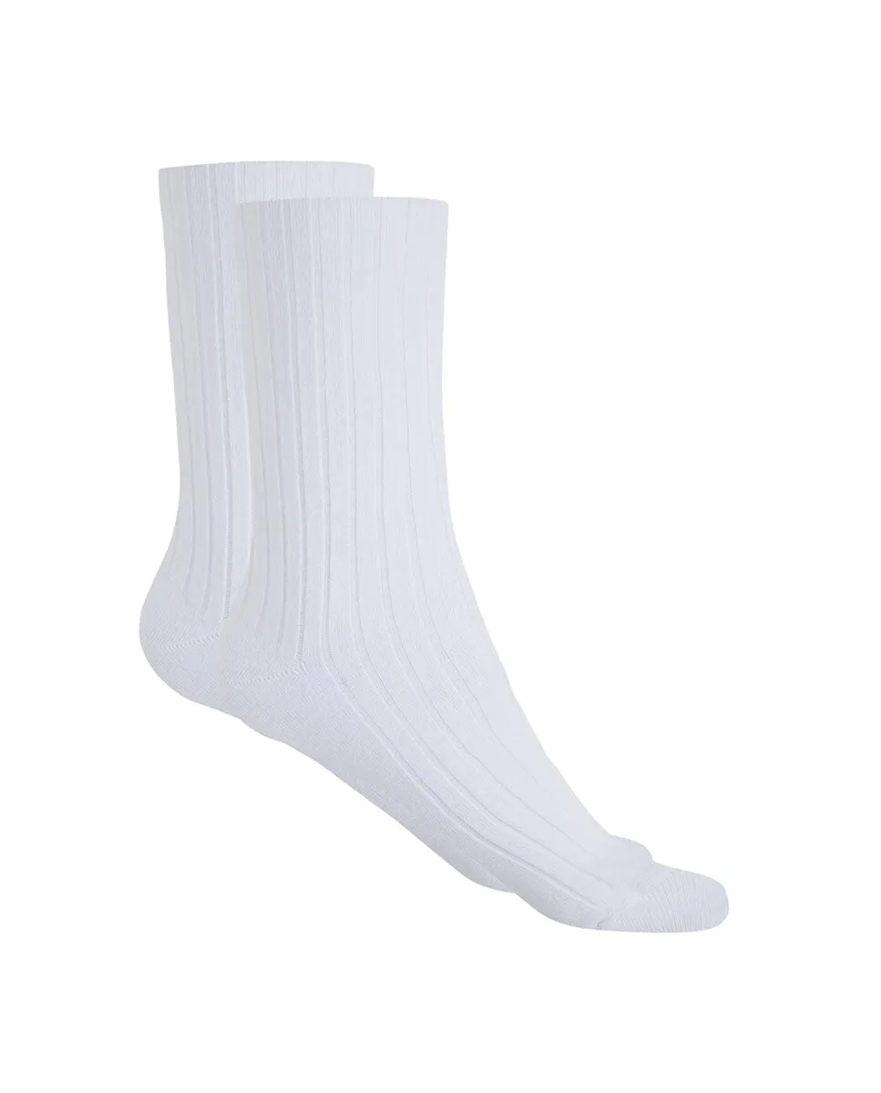 

Женские вязаные белые короткие носки из бамбука Punto Blanco