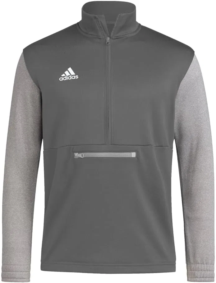 Толстовка полузастежка adidas Team Issue, серый