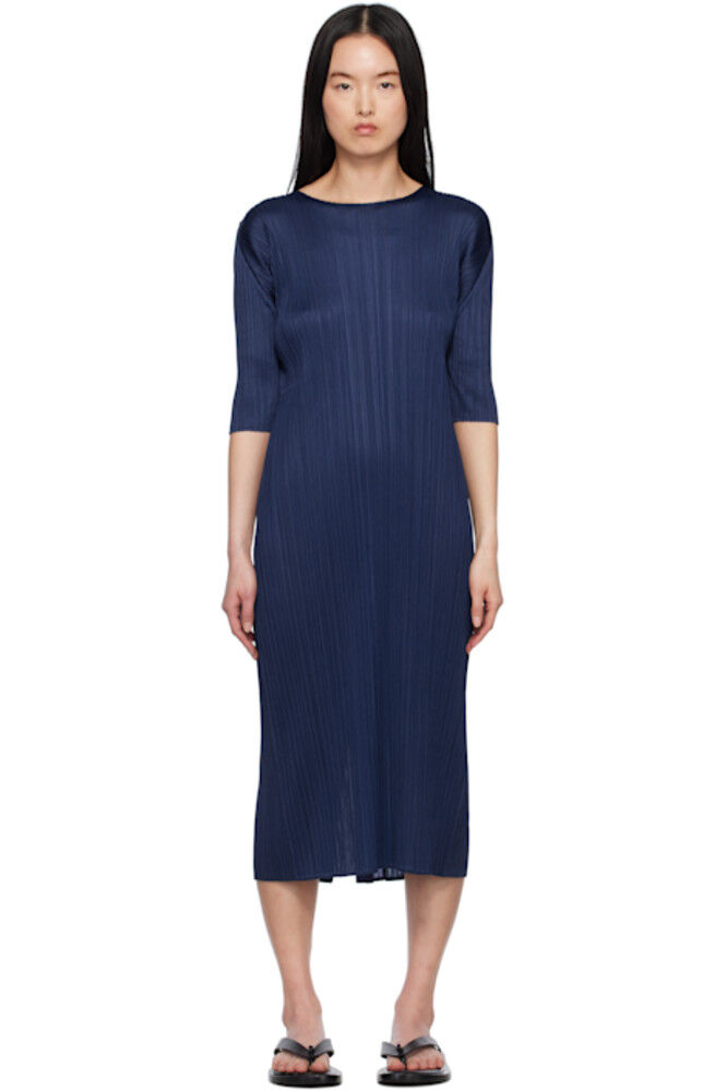 

Платье миди Navy Merry Bicolor PLEATS PLEASE ISSEY MIYAKE