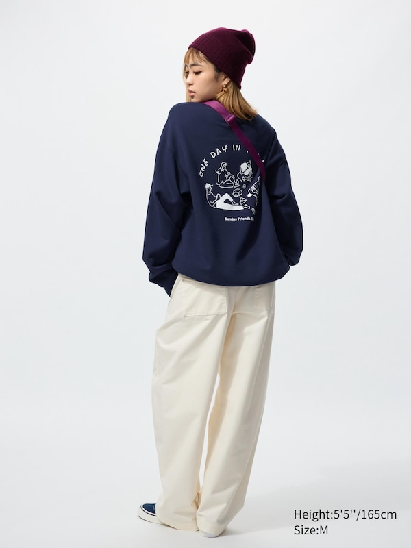 Свитшот Uniqlo Yu Nagaba UT Graphic, 69 темно-синий — фото 3