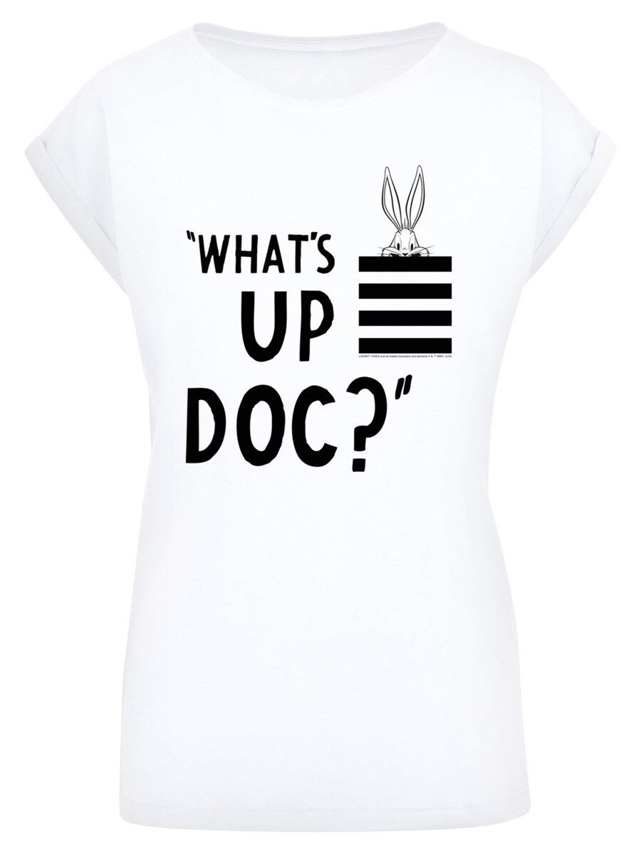 

Рубашка F4NT4STIC Looney Tunes Bugs Bunny Whats Up Doc, белый