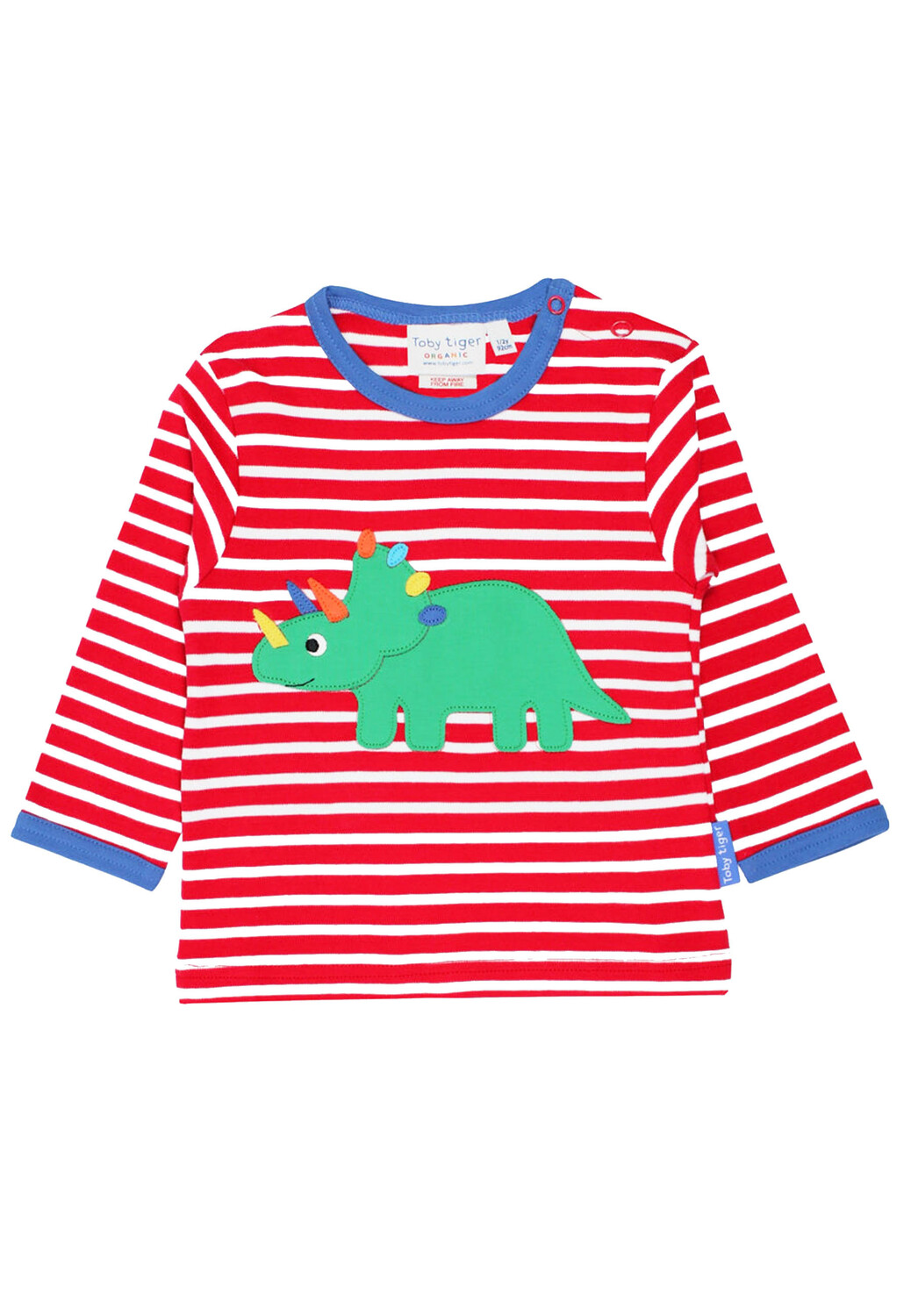 

Футболка Toby Tiger Langarm mit Dino Applikation, красный