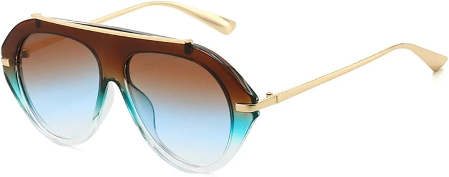 

Солнцезащитные очки Willochra Oversized Oval Pilot для женщин и мужчин в стиле 70-х, большие, роскошные, ретро, ​​черные, с защитой от УФ-излучения UV400, C9