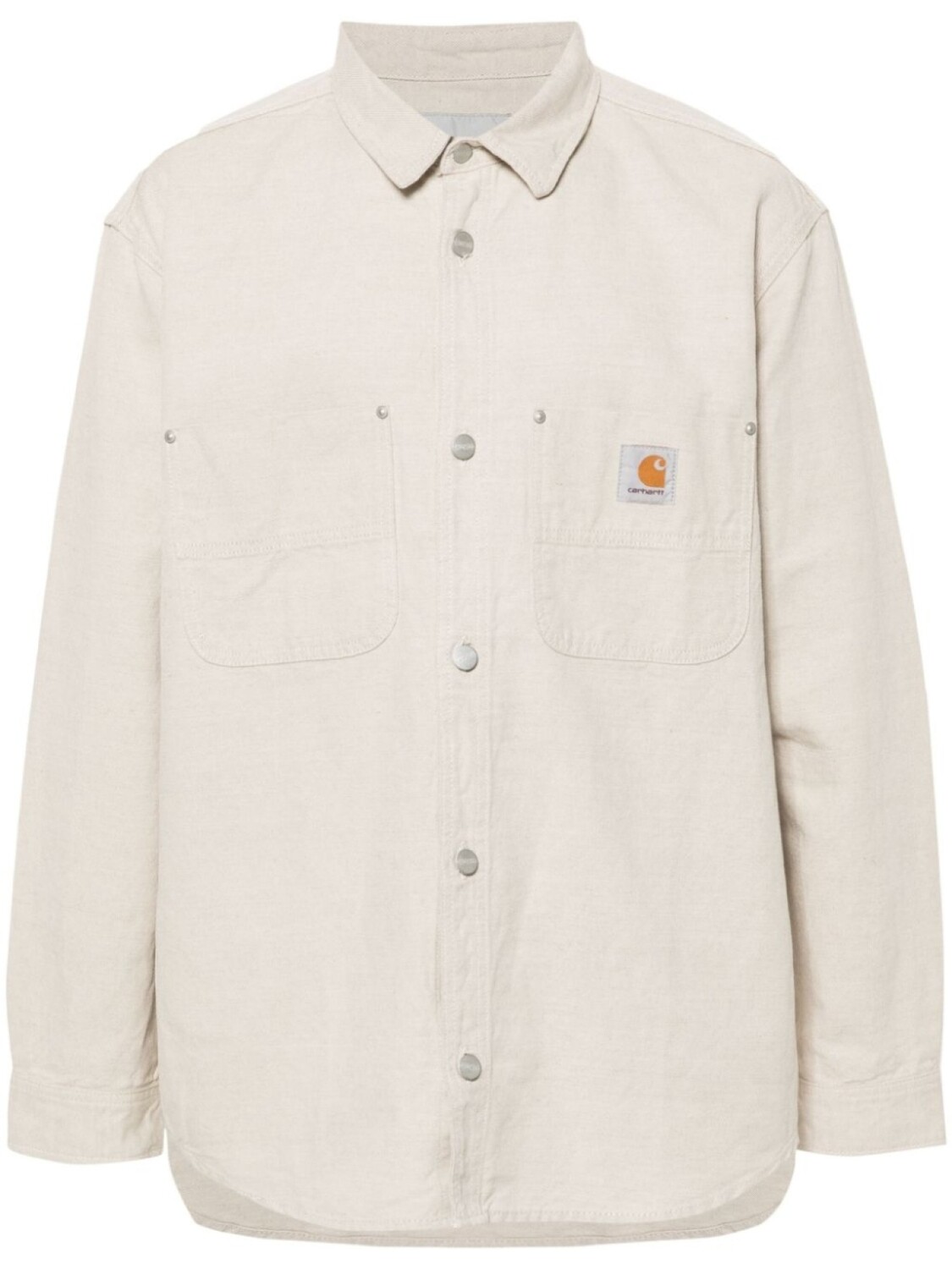 

Carhartt WIP холщовая рубашка Walter, нейтральный цвет