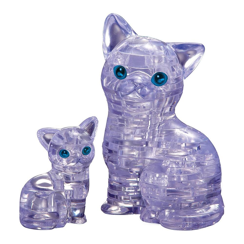 

BePuzzled 49 шт. 3D-хрустальный пазл «Кошка и котенок», мультиколор