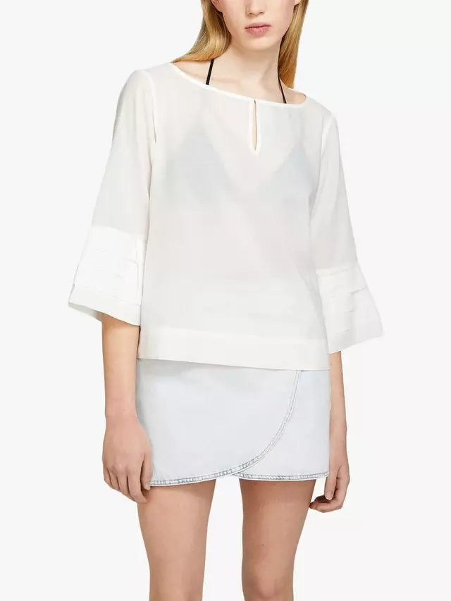 

Блуза SISLEY Cotton Kaftan, белый
