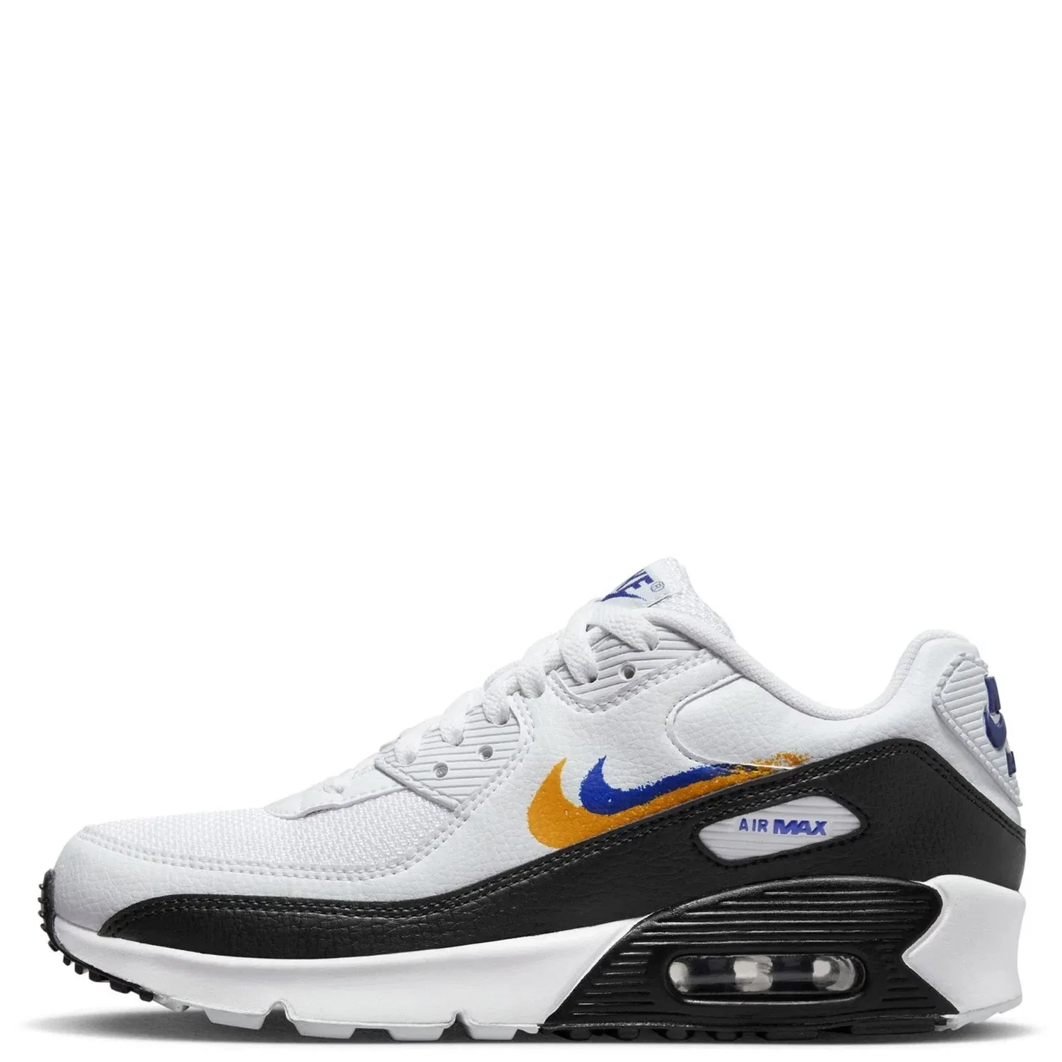 Детские кроссовки Nike Air Max FJ4592 - белые с черными вставками для бега RHS890 — фото 2