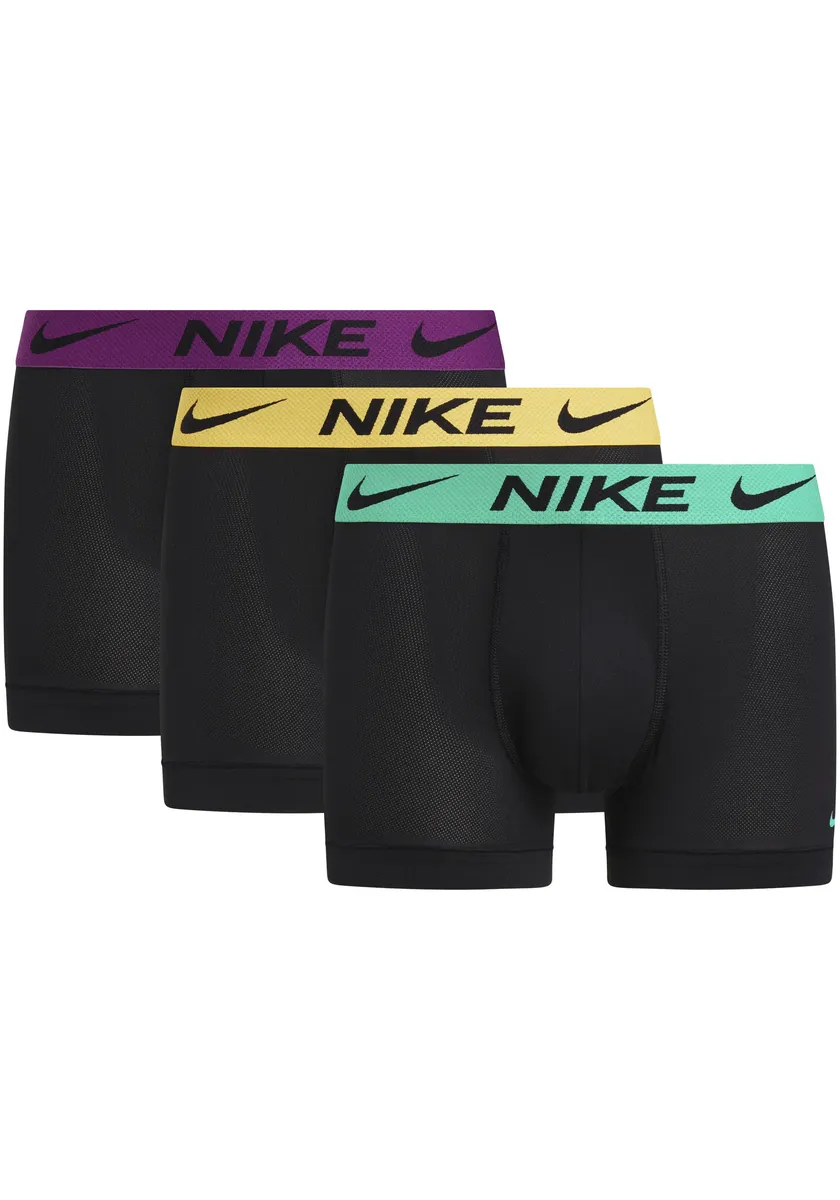 

NIKE Underwear Trunk "TRUNK 3PK" (упаковка, 3 шт., 3 шт.), с эластичным поясом с логотипом NIKE, цвет Blk/Lsr Rng Wb/Grn Shck Wb/Vtck Wb