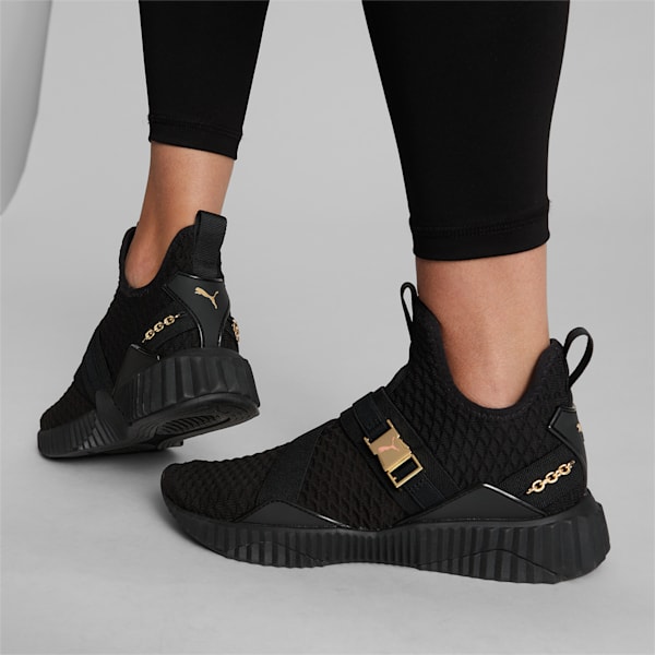 Женские кроссовки средней высоты Defy Puma, черный — фото 4