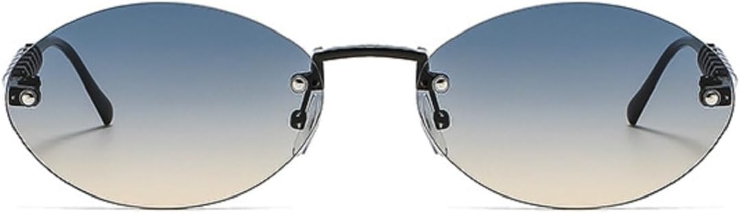 

Солнцезащитные очки Melrose в маленькой оправе, овальные, в стиле панк, для женщин, роскошные винтажные очки для вождения, модные ретро-очки, защита от ультрафиолета UV400 s079, Blue