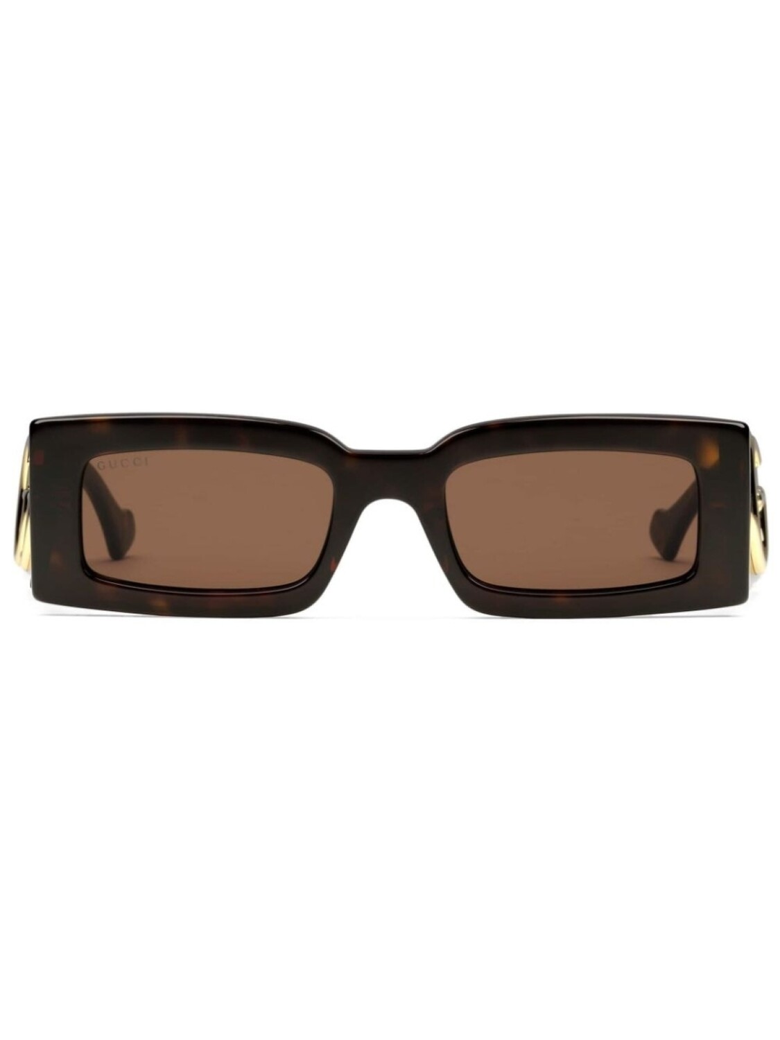 

Gucci Eyewear солнцезащитные очки с логотипом Double G, коричневый