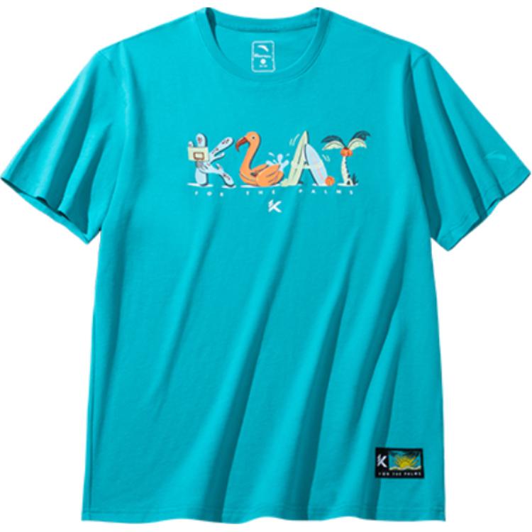 

Мужская футболка из баскетбольной коллекции, цвет «Морская соль», зеленый Anta, maris sal зеленый