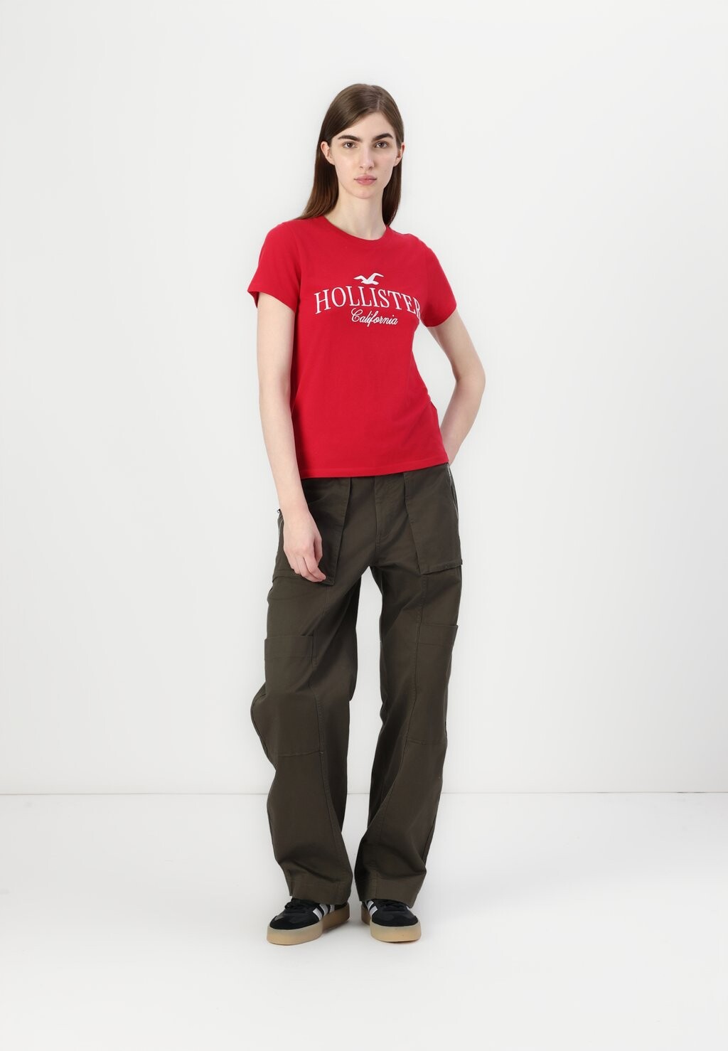 

Футболка с принтом TECH CORE Hollister Co., красный