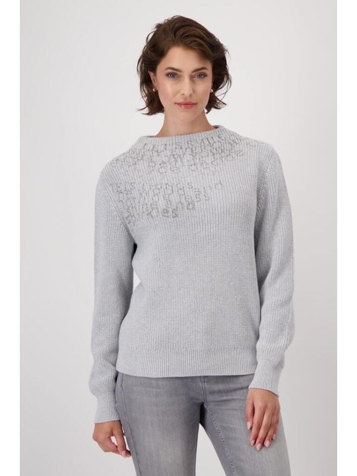 

Пуловер monari Pullover, цвет chrome melange