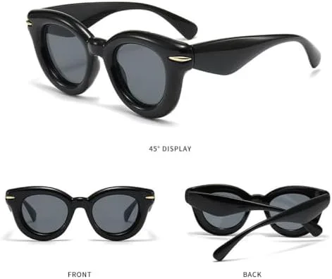 

Надувные круглые панк-солнцезащитные очки для женщин и мужчин, спортивные солнцезащитные очки для женщин, винтажные очки в стиле стимпанк MTZJH, C7 White Gray