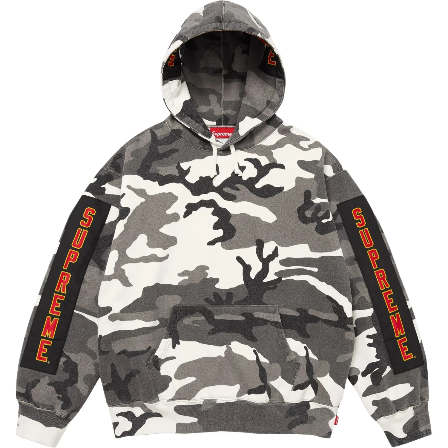 Толстовка с капюшоном и тканевыми нашивками unisex Supreme, Red/Cardinal — фото 2