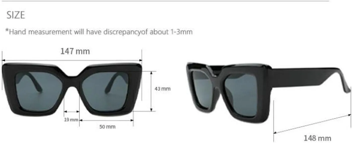 

Винтажные солнцезащитные очки для женщин и мужчин, квадратная оправа, солнцезащитные очки в стиле ретро, ​​модные очки «кошачий глаз» mincl, Yellow Leopard