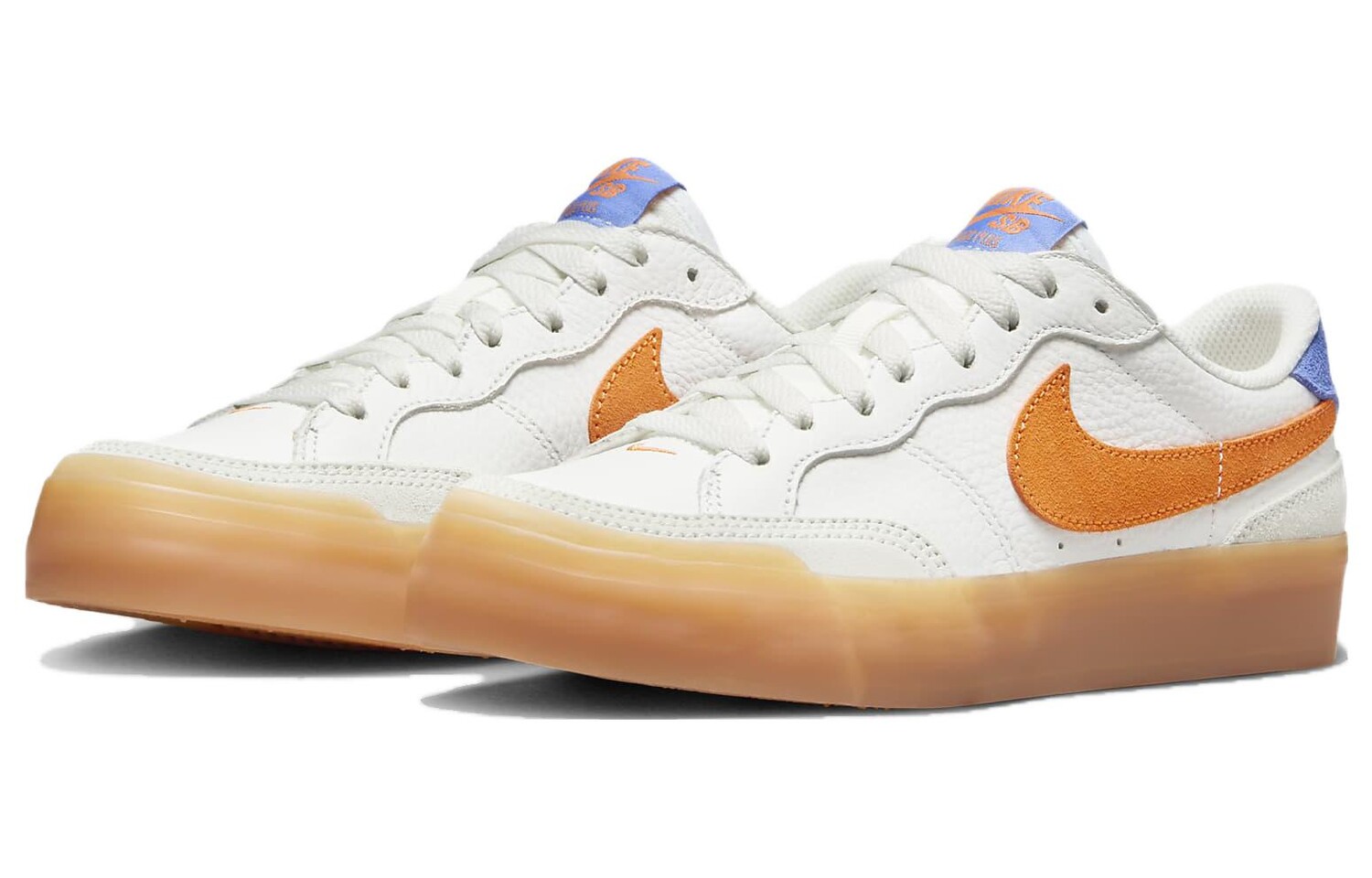 Женские кроссовки для скейтбординга Nike SB Zoom Pogo, Peak white/light silver/polar/bright orange — фото 3
