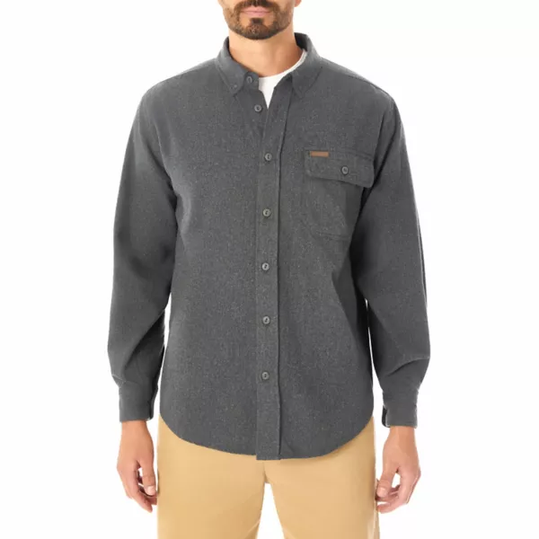 

Мужская рубашка из очень плотной замши и фланели Smith'S Workwear, серый
