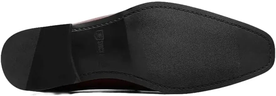 Мужские лоферы Stacy Adams Sprague Moc Toe Slip on Loafer, бордовый — фото 4
