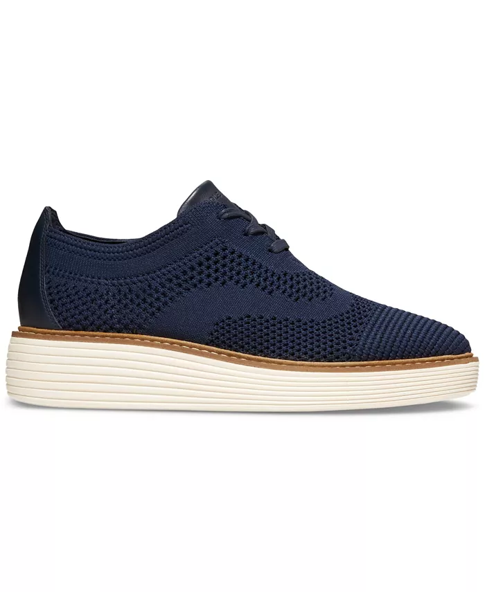 Женские оксфорды OriginalGrand Stitchlite на платформе Cole Haan, синий — фото 2