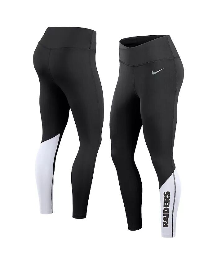 

Женские леггинсы Las Vegas Raiders 7/8, черные, белые Nike