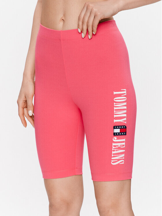 

Байкерские шорты узкого кроя Tommy Jeans, розовый