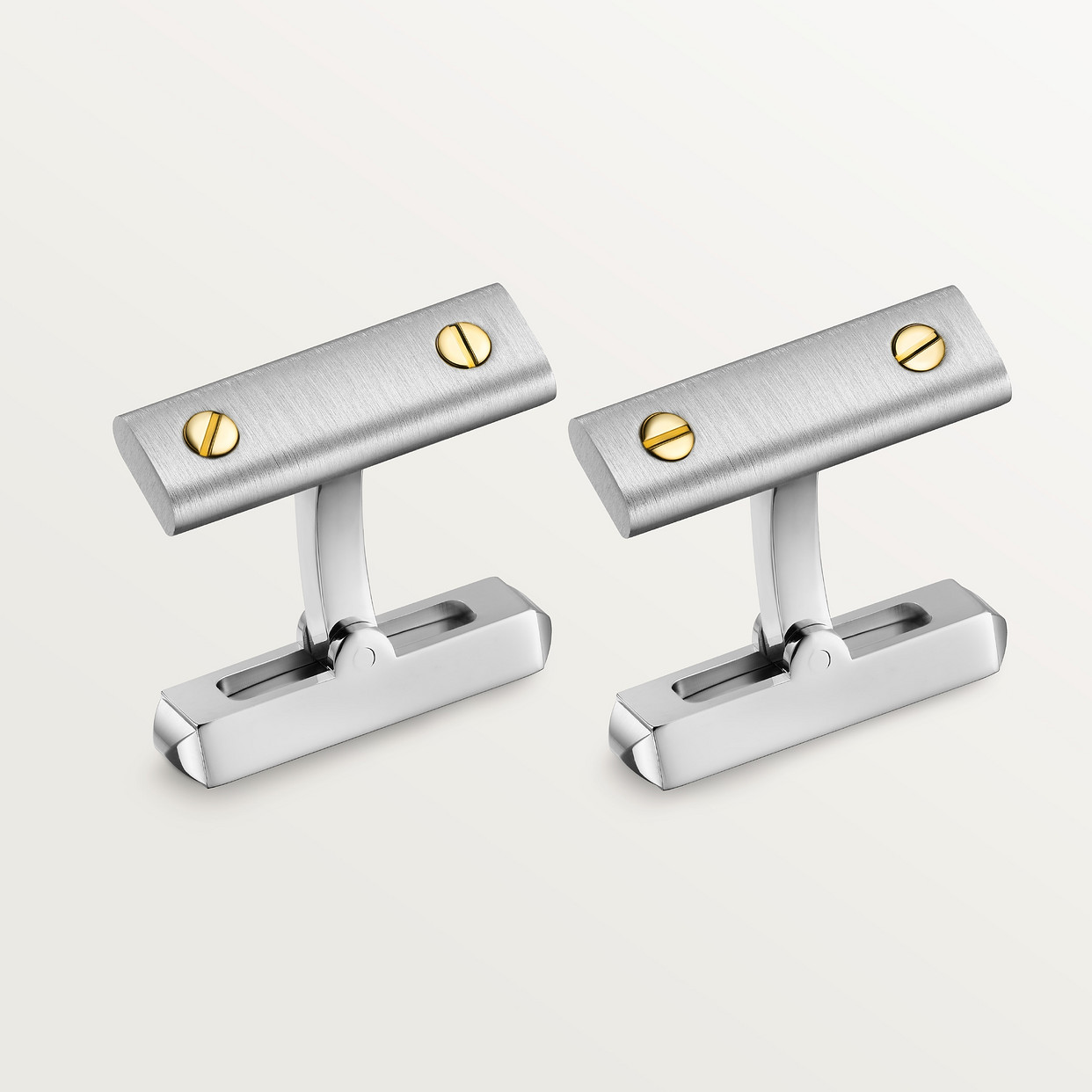 

Запонки Cartier Boutons de manchette Santos de Cartier, желтое золото