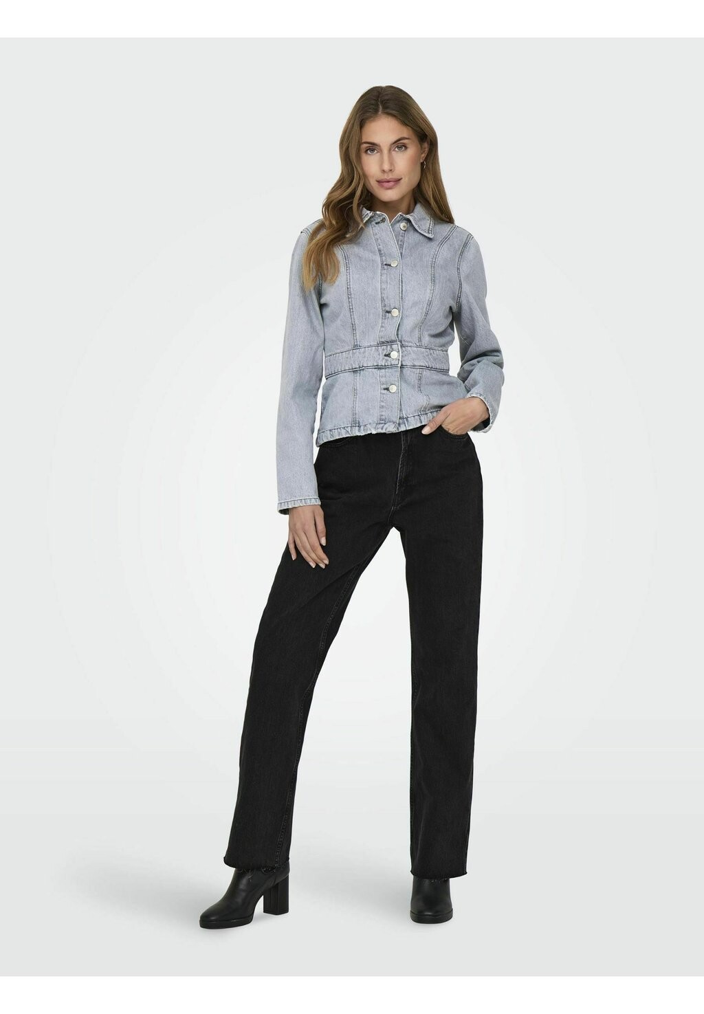 

Джинсы прямого кроя ONLRILEY HOHE TAILLE ONLY, черный