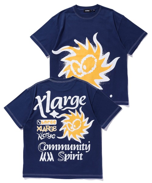 

Футболка с коротким рукавом, оверсайз, принт "Community Spirit" XLARGE, темно-синий