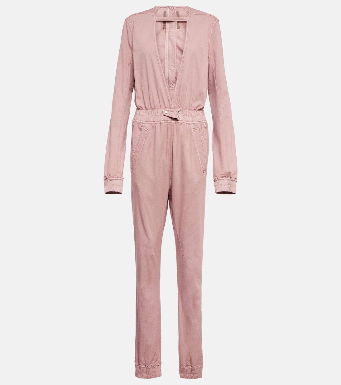 

Джинсовый комбинезон с покрытием Rick Owens, Faded Pink
