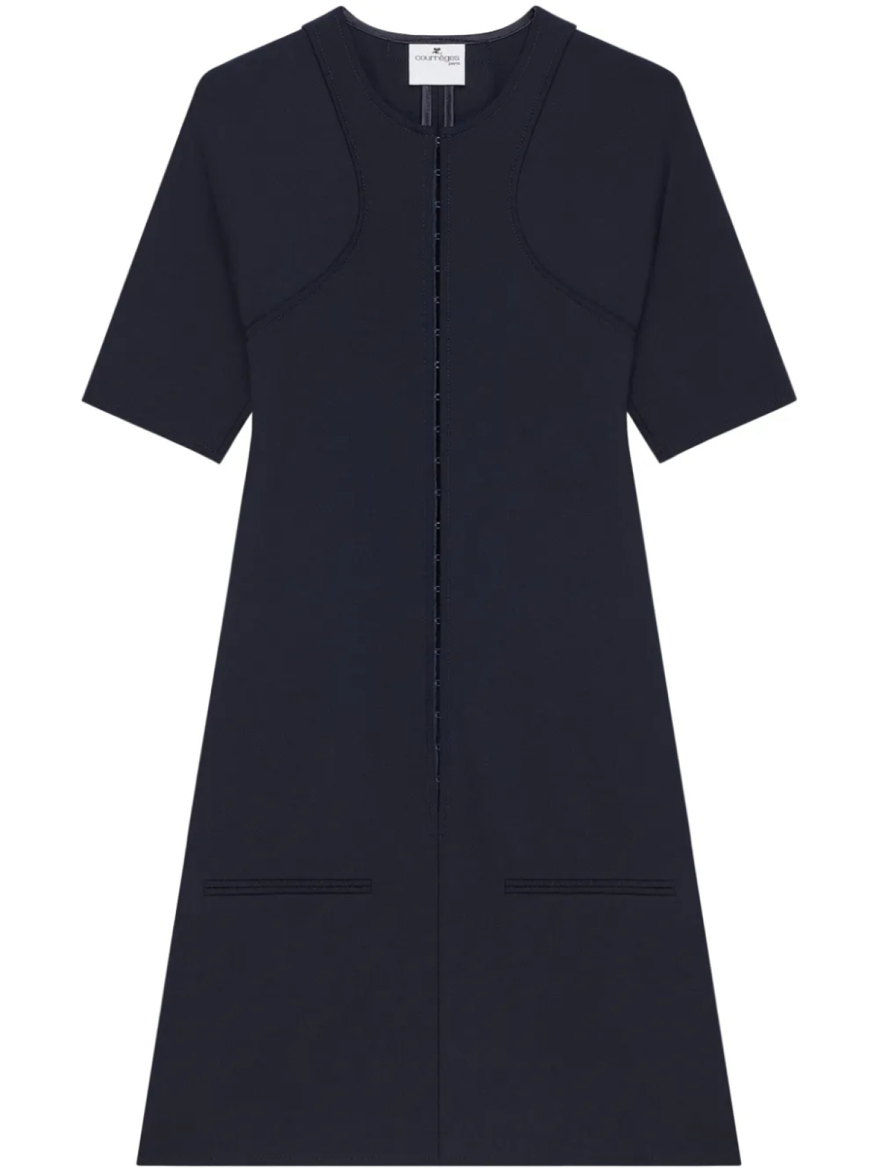 

Courrèges платье мини А-силуэта, синий