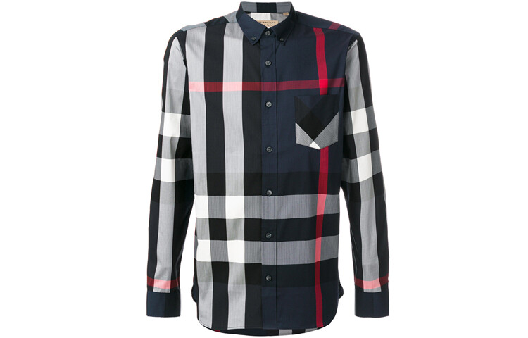 

Рубашка мужская Burberry, синий