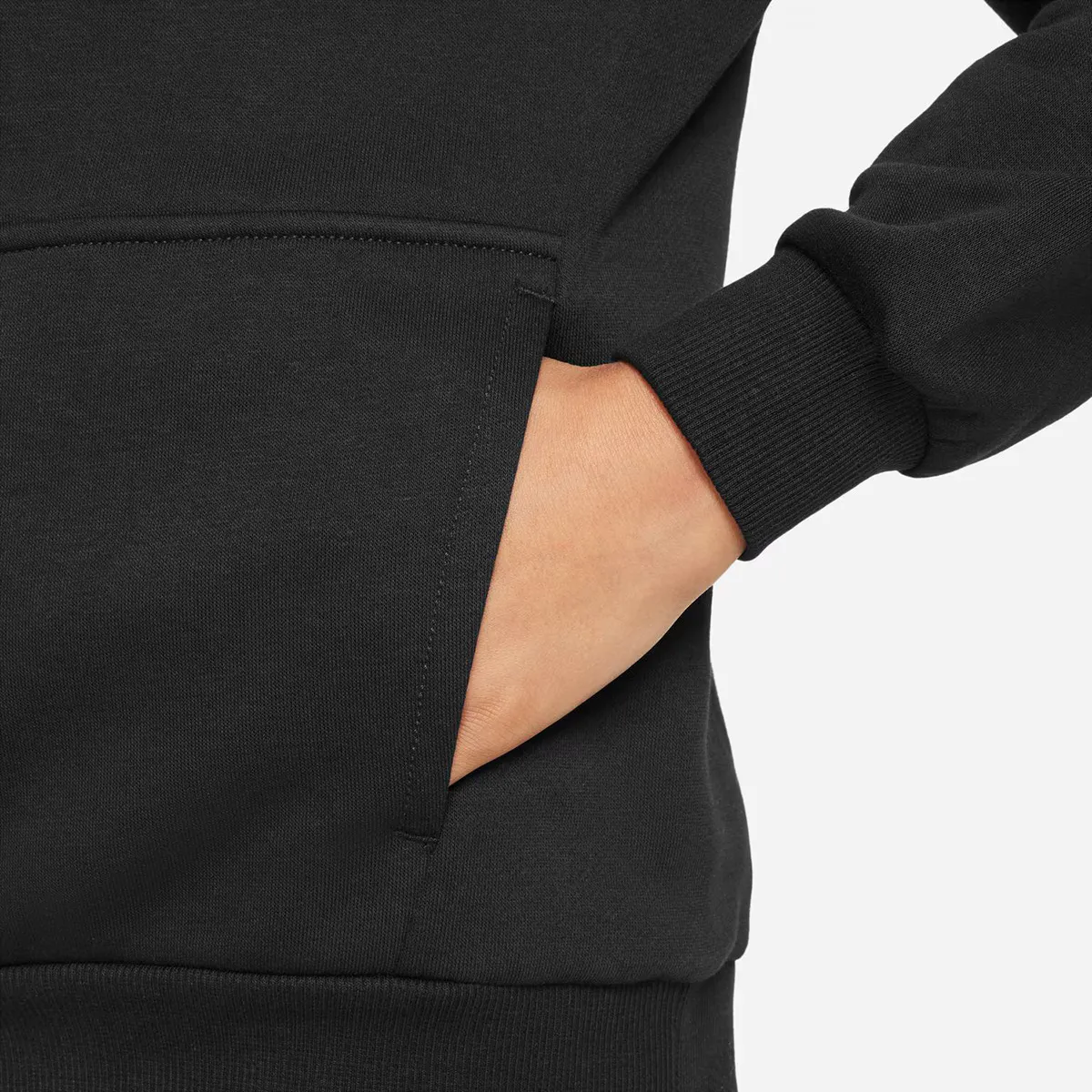 Спортивная одежда Club Флисовая детская толстовка Nike, чёрный — фото 4