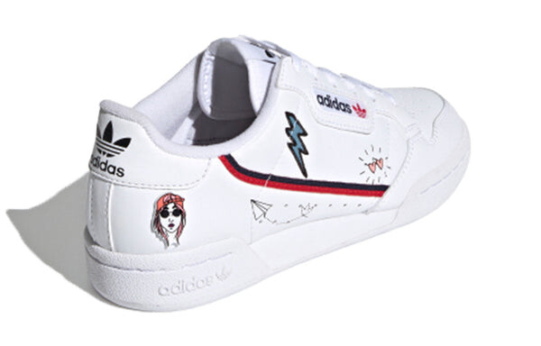 Кроссовки оригинальные континентальные 80 j Adidas, белый — фото 4