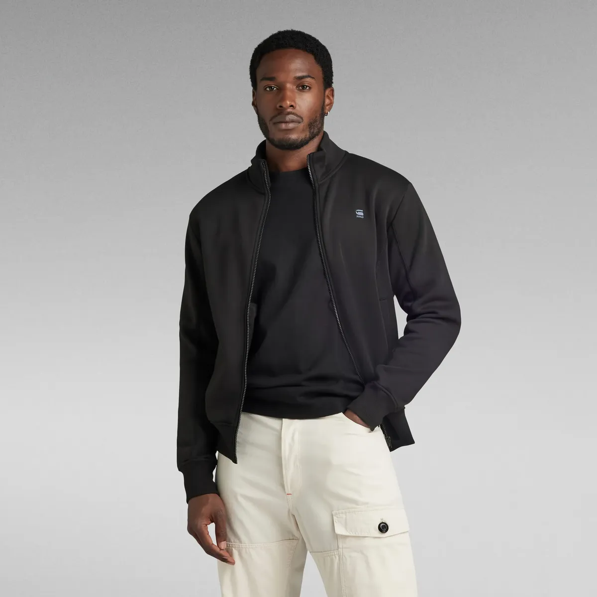 

Толстовка G-Star RAW с логотипом на груди, черный