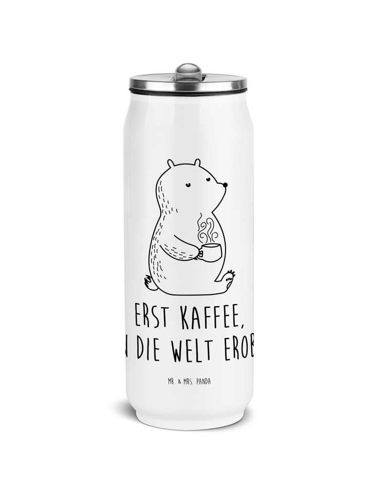 

Mr. & Mrs. Panda Бутылка для кофе с изображением медведя и надписью белого цвета