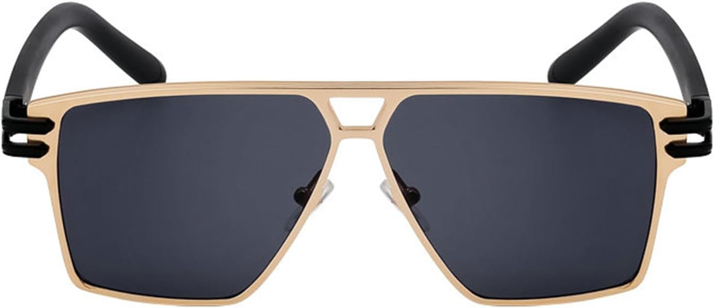 

Солнцезащитные очки Helena в большой оправе, классические квадратные, для женщин и мужчин, роскошные дизайнерские винтажные металлические очки-пилот, популярные панк-очки, C1